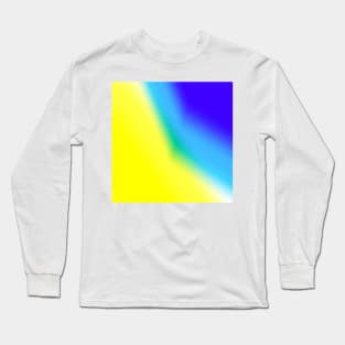 Yellow blue green abstract texture art Long Sleeve T-Shirt